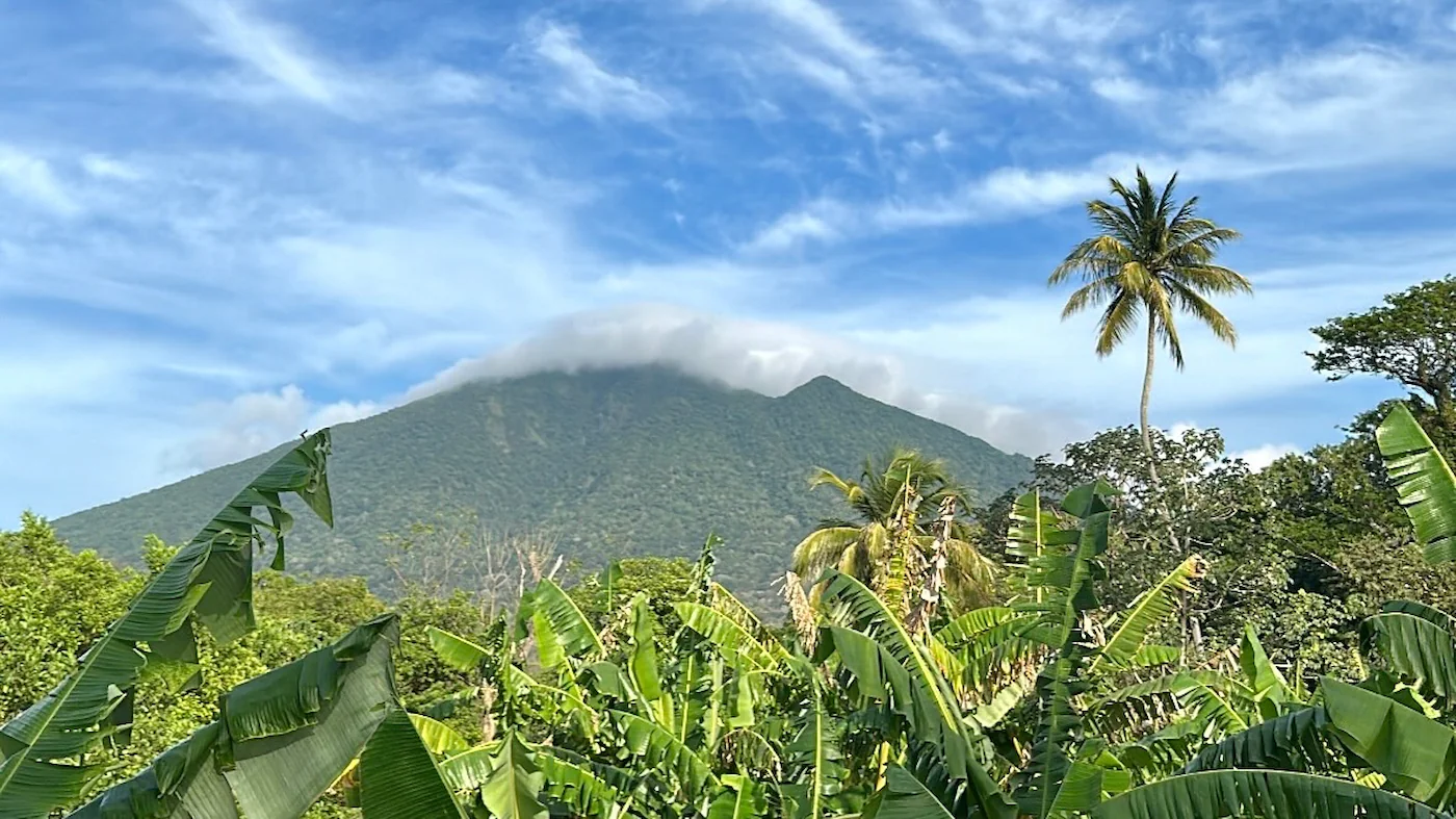 Ausblick auf den Vulkan Maderas auf der Vulkaninsel Ometepe in Nicaragua, Zentralamerika.