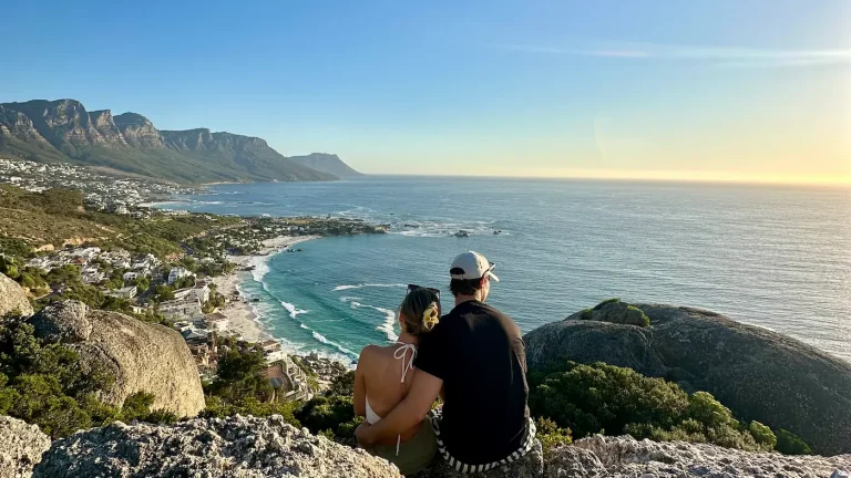Blick über Kapstadt in Südafrika während der Südafrika Reise.