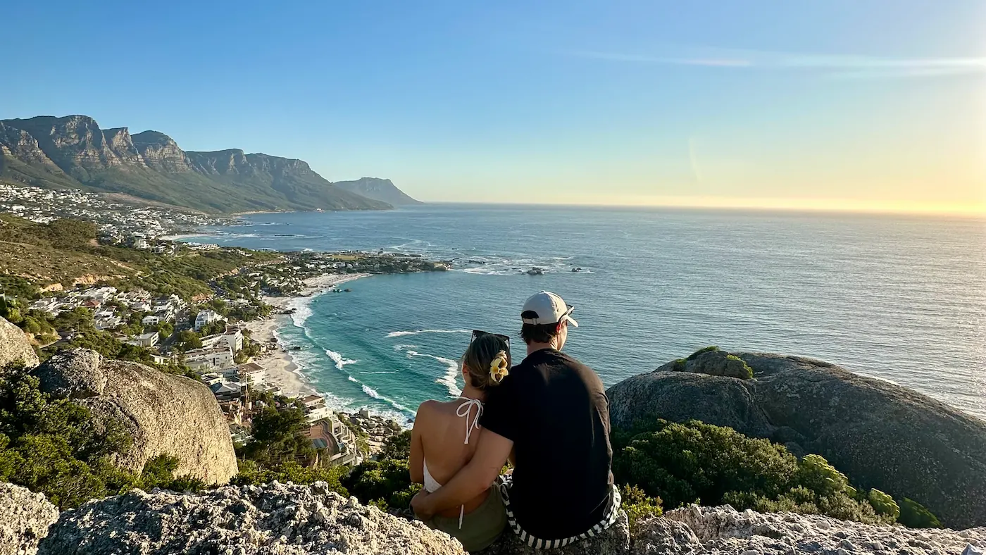 Blick über Kapstadt in Südafrika während der Südafrika Reise.