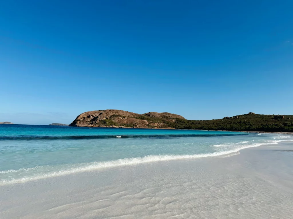 Bekannter Strand Lucky Bay in Esperance, Western Australia.
