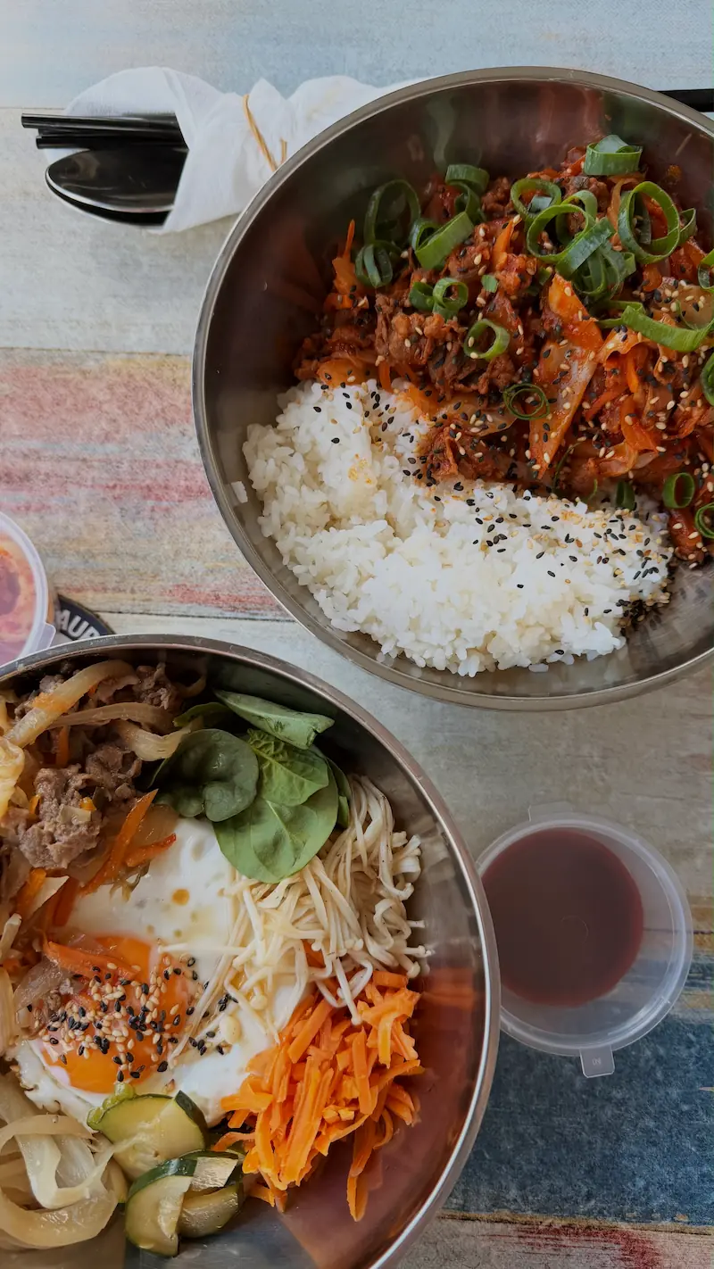 Koreanisches Essen bei den Malaga Markets.